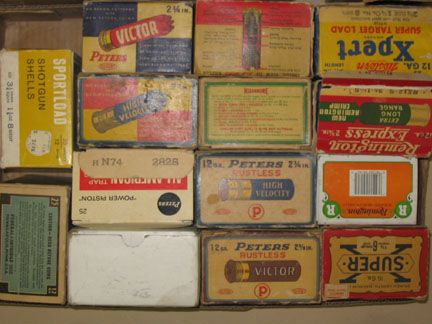OVER 140 VINTAGE SHOTGUN SHELL BOXES early to mid - 6