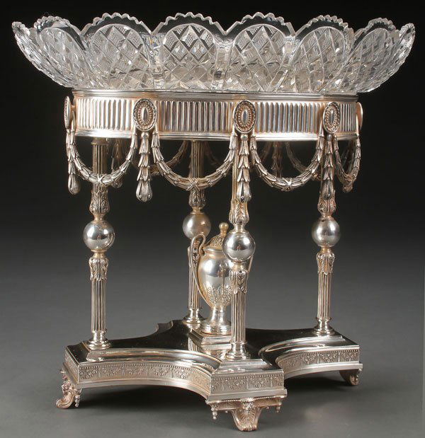 ENGLISH VICTORIAN CUT GLASS COMPOTE (1 of 1)