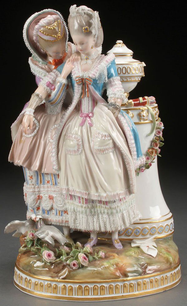 A MEISSEN GERMAN PORCELAIN “THE YOUNG FIANCÉE” (1 of 2)
