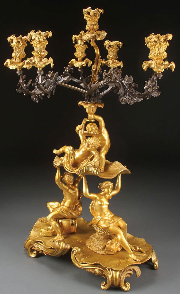 A LARGE AND IMPRESSIVE WILLIAM IV GILT AND PATINA (1 of 6)