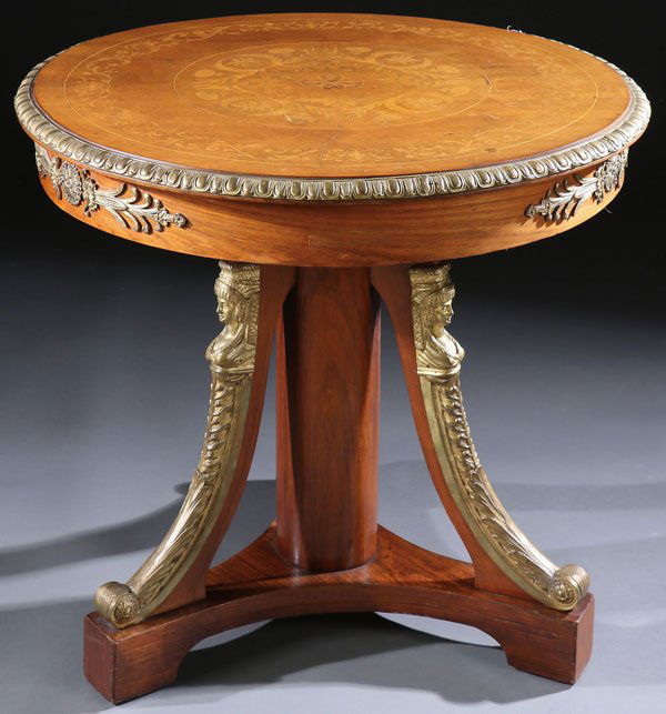 EMPIRE REVIVAL MAHOGANY & GILT BRONZE TABLE (1 of 1)