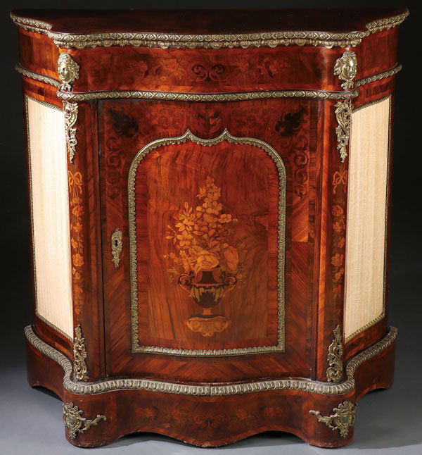LOUIS XIV STYLE MAHOGANY GILT BRONZE CABINET (1 of 1)