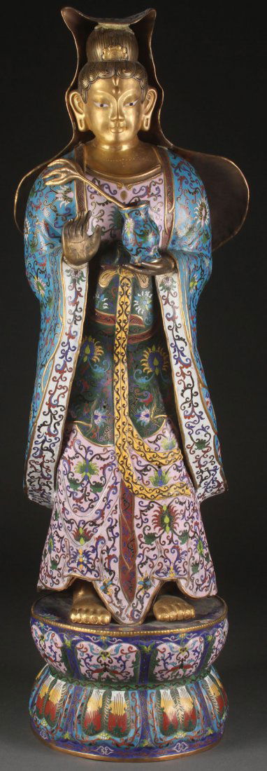 A LARGE PALACE SIZED CHINESE CLOISONNÉ ENAMALED (1 of 1)