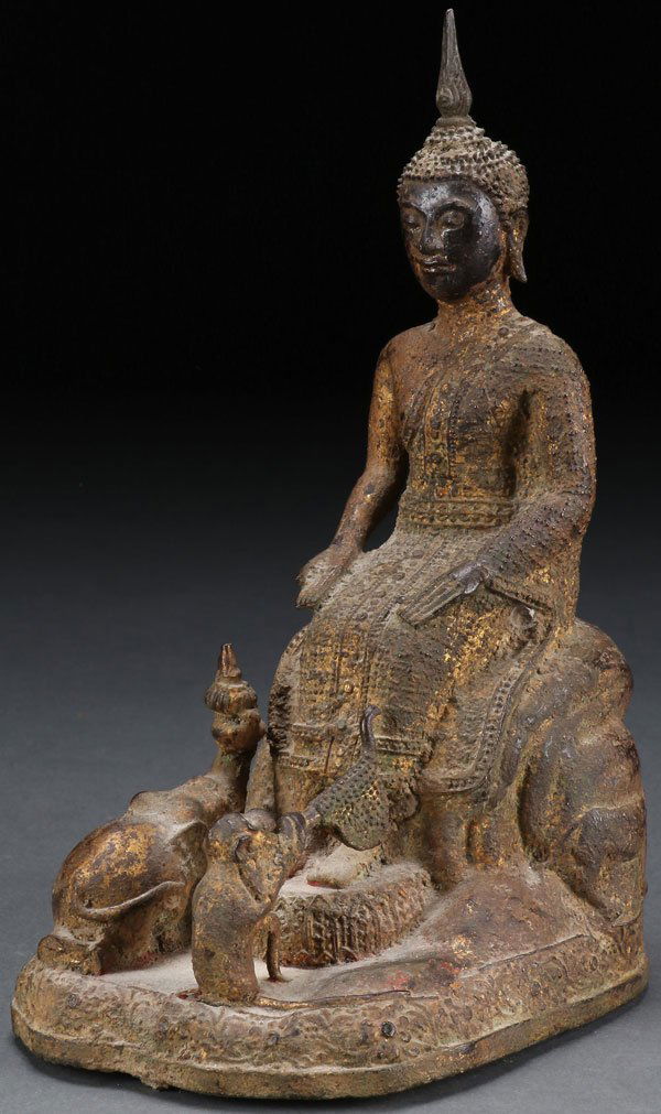 A THAI BRONZE FIGURE OF BUDDHA, 18TH/19TH C (1 of 1)