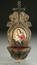 661: AN ART NOUVEAU HOLY WATER FONT: SILVERED METAL AN