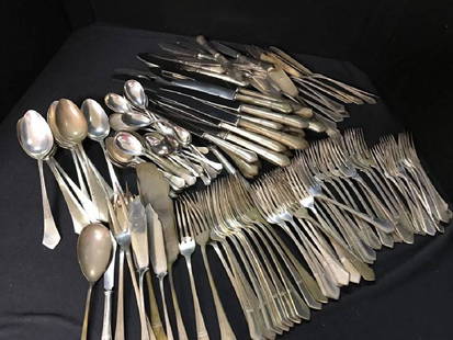 Large Lot Of Marked 800 Silver Flatware: Large Lot Of Marked 800 Silver Flatware Est Value $200-500