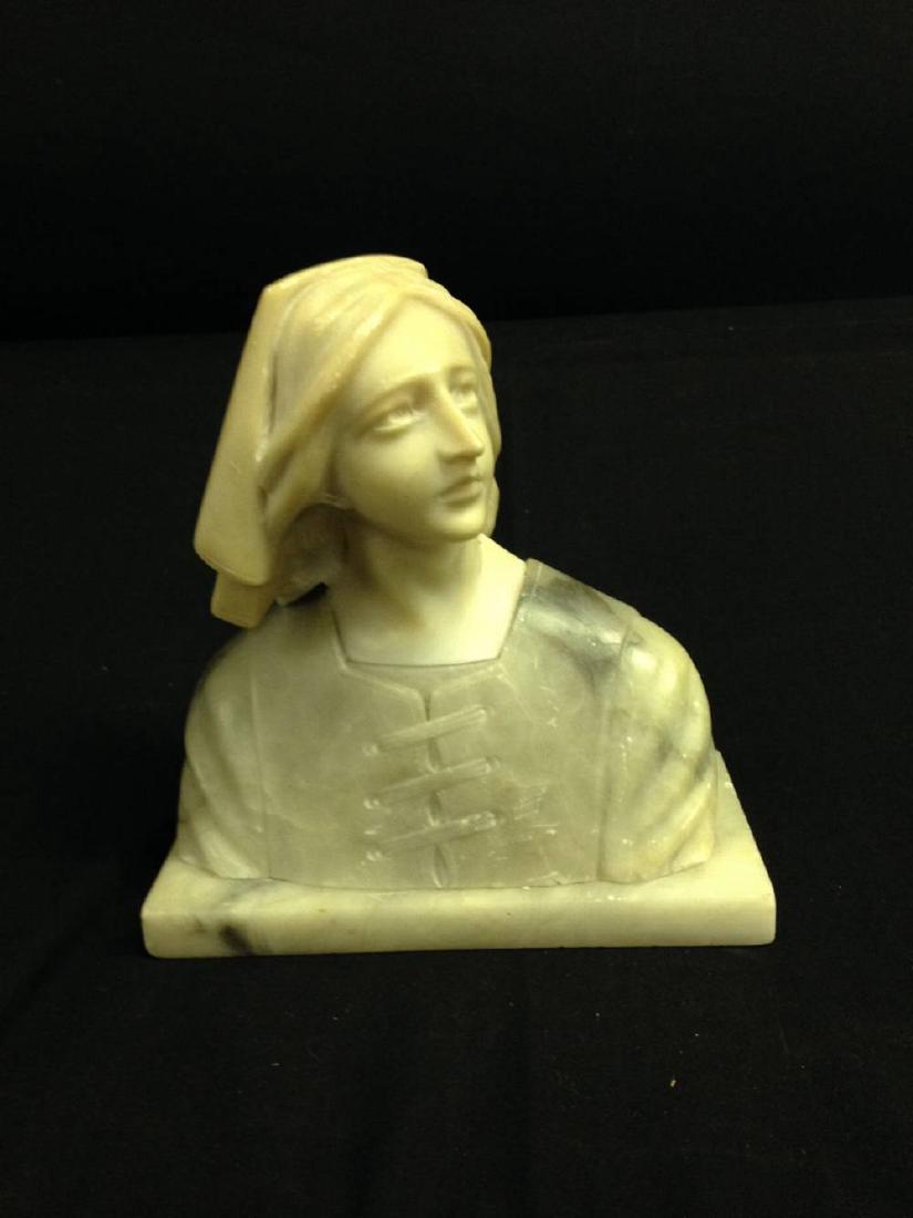 Italian Alabaster Bust Of Lady (1 of 4)
