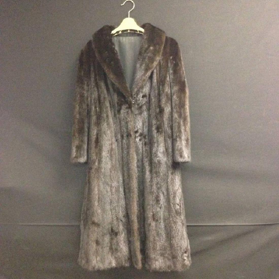 Full Length Mens Mink Coat Size M L (1 of 3)