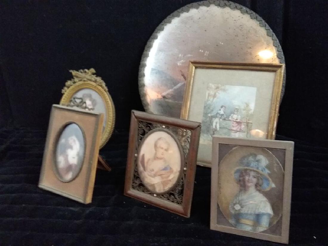 Lot of 5 Miniature Portraits Framed (1 of 4)