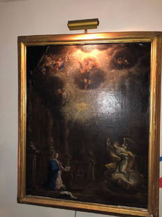 Antique 18thc-19thc Old Masters Allegorical Painting: Antique 18 19thc Old Masters Allegorical Painting Some Restorations 39T x 31.5 W est value $200-600