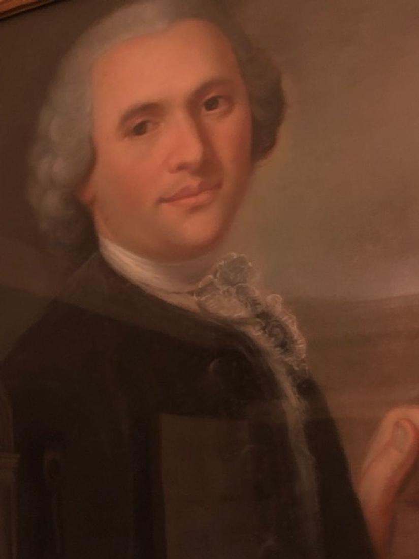 Pair of Matching Framed Pastels of Man and Woman (1 of 4)