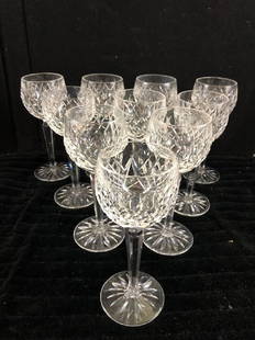 Lot of 10 Waterford Wine Glasses Donegal Pattern: Lot of 10 Waterford Wine Glasses Donegal Pattern est value $300-500