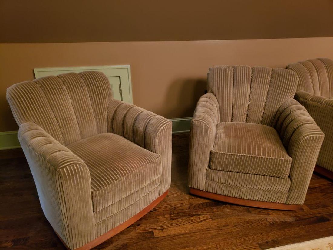 Lot of 4 Vanguard Paris Swivel Chairs by Michael Weiss (1 of 4)