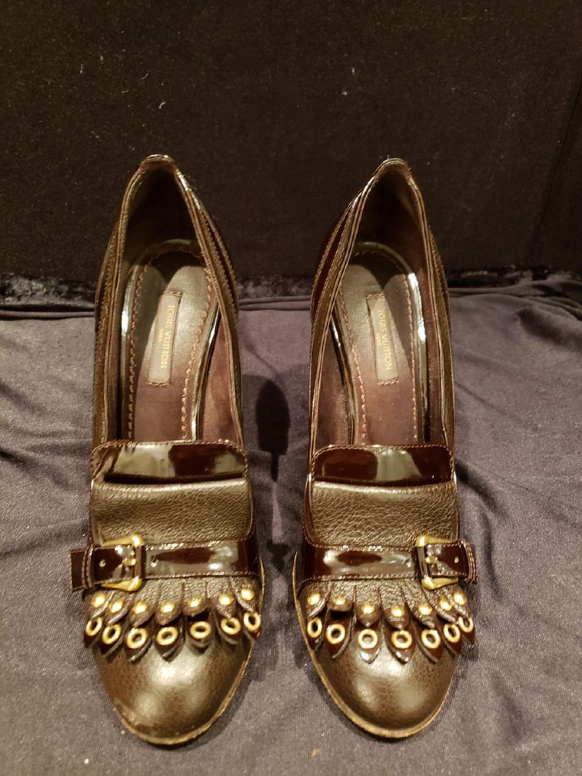 Pair of Louis Vuitton Heels Size 371/2 PICK UP NEW: Pair of Louis Vuitton Heels Size 37.5 PICK UP NEW HAVEN, CT est value $200-400