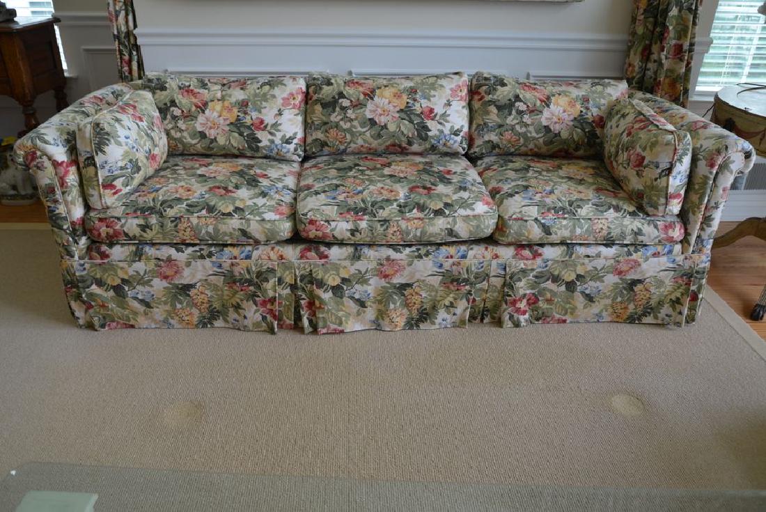 Baker Upholstered Couch PICK UP IN PECONIC/RIVERHEAD: Baker Upholstered Couch PICK UP IN PECONIC/RIVERHEAD est value $100-200