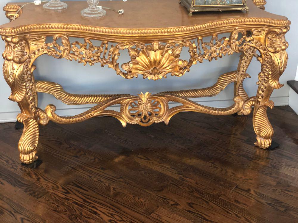 Louis XIV Style Table 22x60x32 PICK UP IN SANDS POINT (1 of 4)