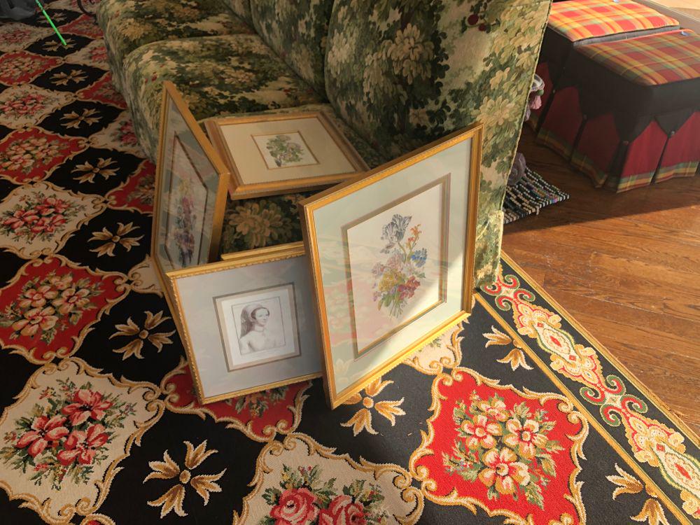 Lot of Assorted Framed Prints Various Sizes PICK UP IN (1 of 4)