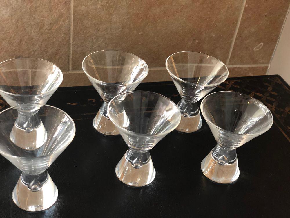 Lot of 6 Steuben 4 inch Martini Glasses PICK UP IN (1 of 4)