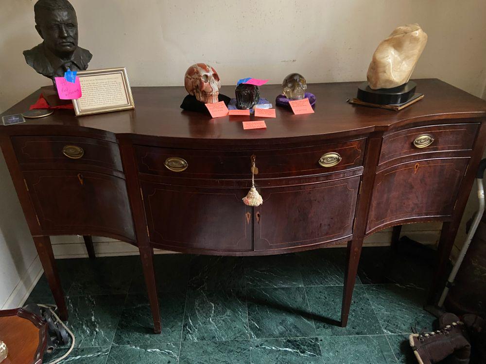 Mahogany Georgian style serpentine front sideboard 74 (1 of 4)