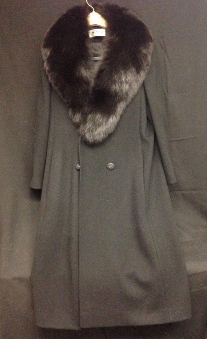 Bromley Petite Black Wool And Fur Trim Jacket (1 of 3)