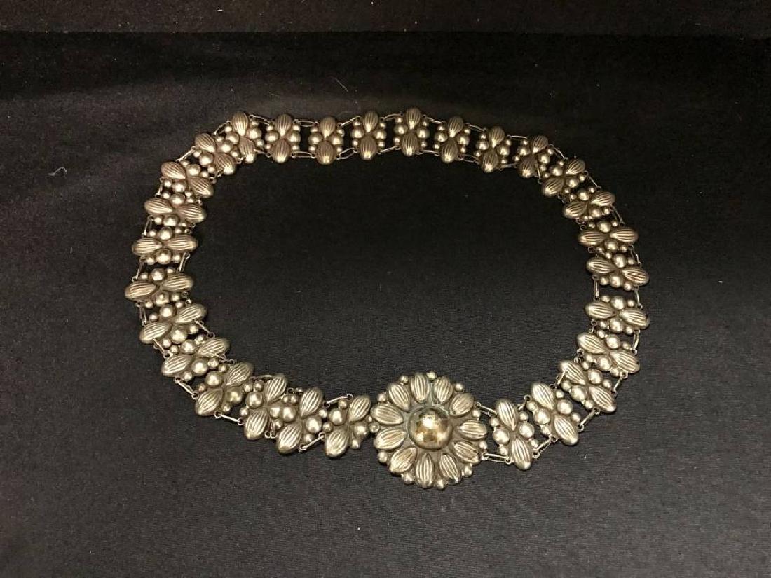Sterling Silver Mexican Belt Approx 27.5 Inches Long (1 of 4)