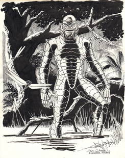 Dave Cockrum Creature from the Black Lagoon Art: Dave Cockrum Creature from the Black Lagoon Artwork. Pen & ink on paper, 11" x 14", 1992. Original artwork by renowned comic book artist and Aurora model designer, Dave Cockrum. Starting at $100