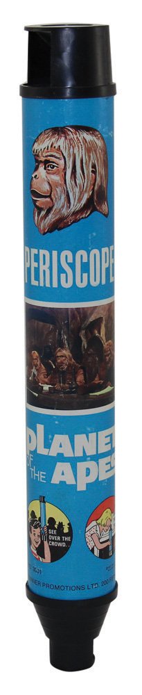 Planet of the Apes Periscope: Planet of the Apes Periscope. An extremely rare Planet of the Apes collectible, symbolizing a simpler time in toy manufacturing and design. Exhibits signs of usage and handling. Otherwise, in fine con