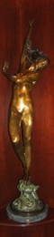 92: Contemporary Frishmuth Bronze of Woman