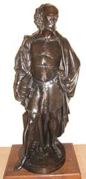 304: Antique Shakespeare Bronze by Albert Carrier-Belle