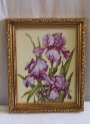 Hand Painted on Porcelain Plaque