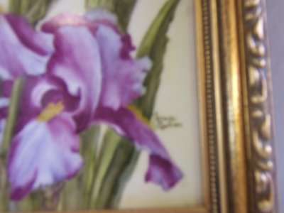 Hand Painted on Porcelain Plaque - 2