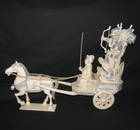 402: Antique Asian Ivory Chariot with Emperor