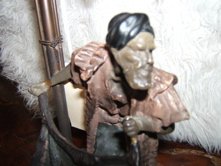 Austrian Bronze Arab Lamp, Man with Rug - 6
