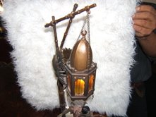 Austrian Bronze Arab Lamp, Man with Rug - 7