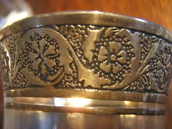 Antique Silver Rim Glass - 2
