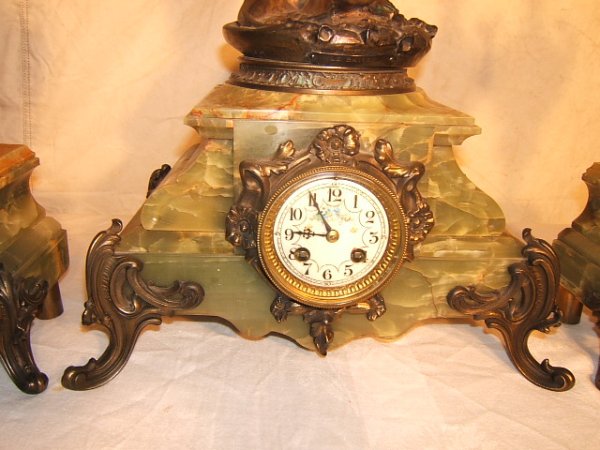 Antique French Clock Set - 2