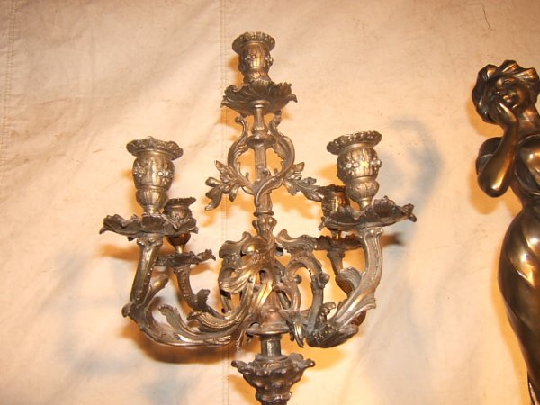 Antique French Clock Set - 7