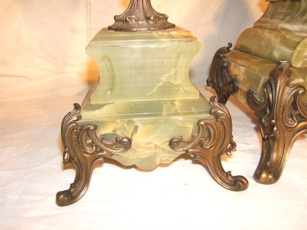 Antique French Clock Set - 8