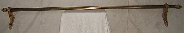 267: Antique French Louis XVI Style Dore Drapery Rod