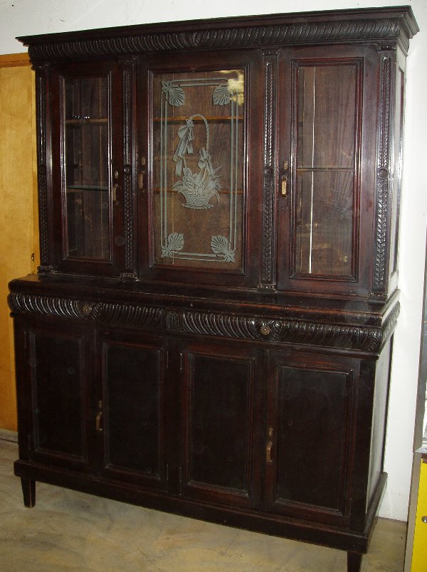 Italian China Cabinet-Hutch