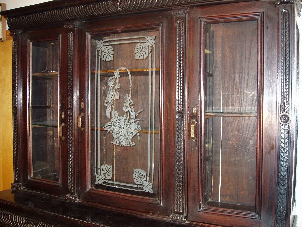 Italian China Cabinet-Hutch - 3