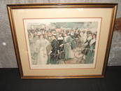 538: Antique Lithograph "Cycling in Hyde Park"