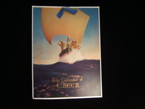 Maxfield Parrish Calendar 1927. Original Box: Dodge's No. 5897. The calendar of cheer. Dodge Publishing Co. New York. Good condition. Marked MP bottom left. Approx. size of box is 6 1/4"w x 8 1/4"d x 3/4"h.