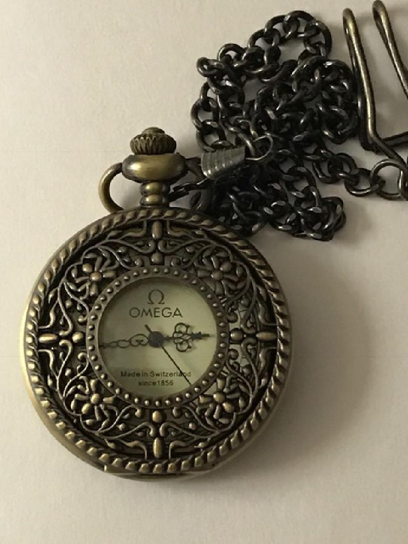 Elegant OMEGA Swiss Mechanical VTG Pocket Watch: Skeleton Back - Working & Elegant Piece - See all Photos