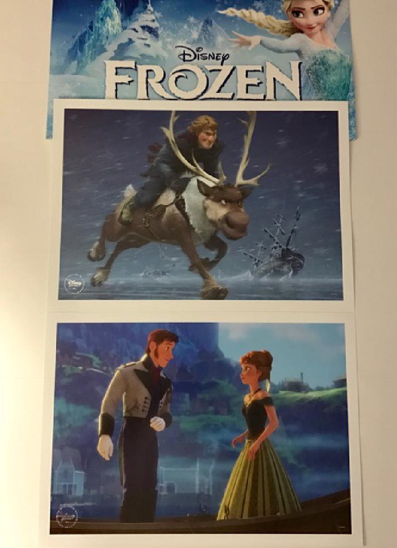 Lot of 2 Authentic DISNEY's "FROZEN" Lithographs: 11" x 14" with COA Silver Foil Disney Seals