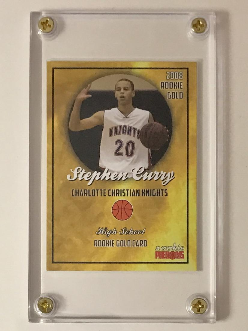 STEPHEN CURRY Pre-NBA Rookie Gold Basketball Card: STEPHEN CURRY Pre-NBA Rookie Gold Basketball Card