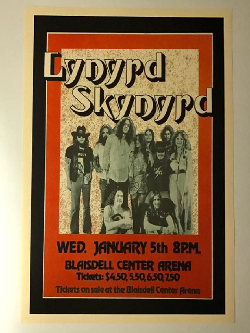 LYNYRD SKYNYRD Live in Concert Poster 12â€ x 18â€: Live Concert BLAISDELL ARENA - Print Date Unknown