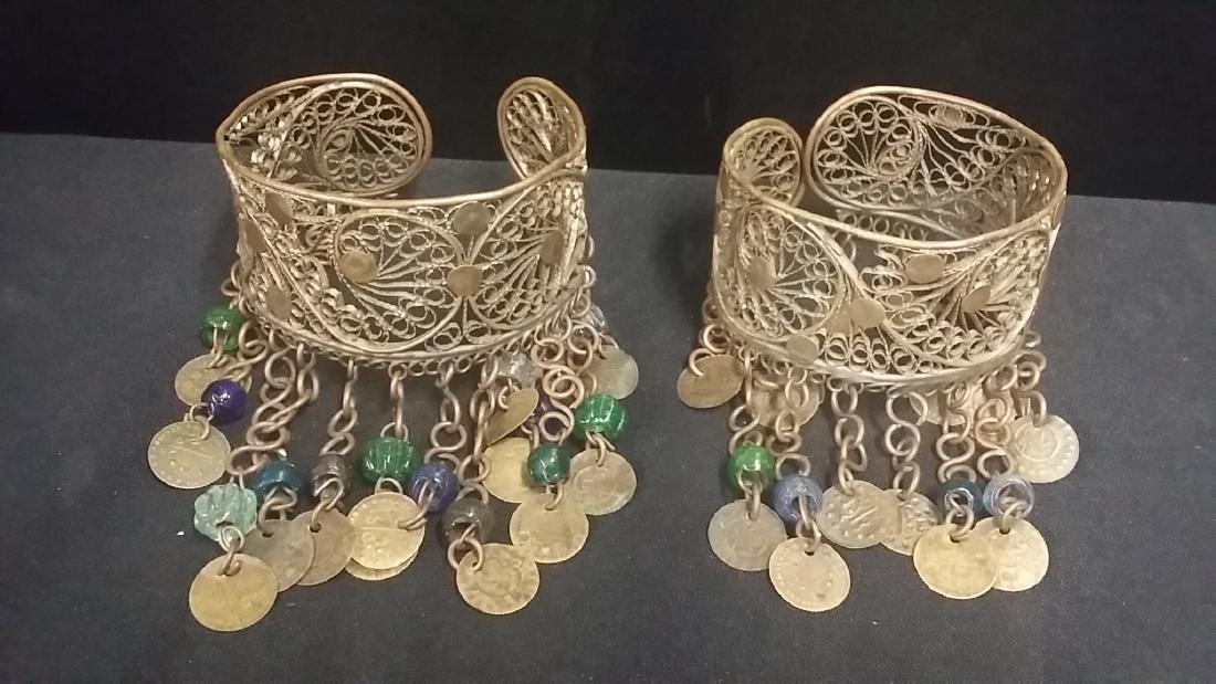 Vintage Hand Made Middle Eastern Ankle Cuffs (1 of 1)