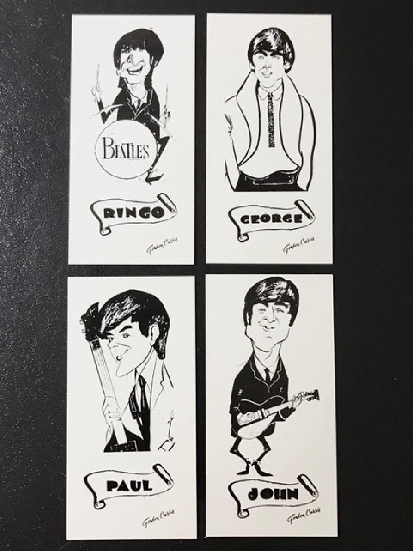 1964 The BEATLES Signed Art Cards/GORDON CURRIE: Set of 4 in Perfect Condition – Multiple Photos Posted