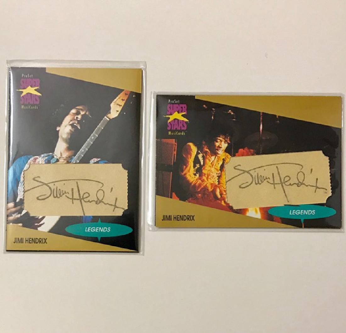RARE Lot of 2 Signed JIMI HENDRIX Magnetic Cards (1 of 1)